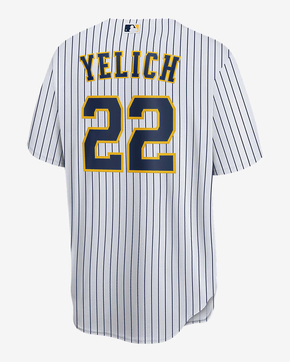 Milwaukee Brewers Yelich discount Jersey